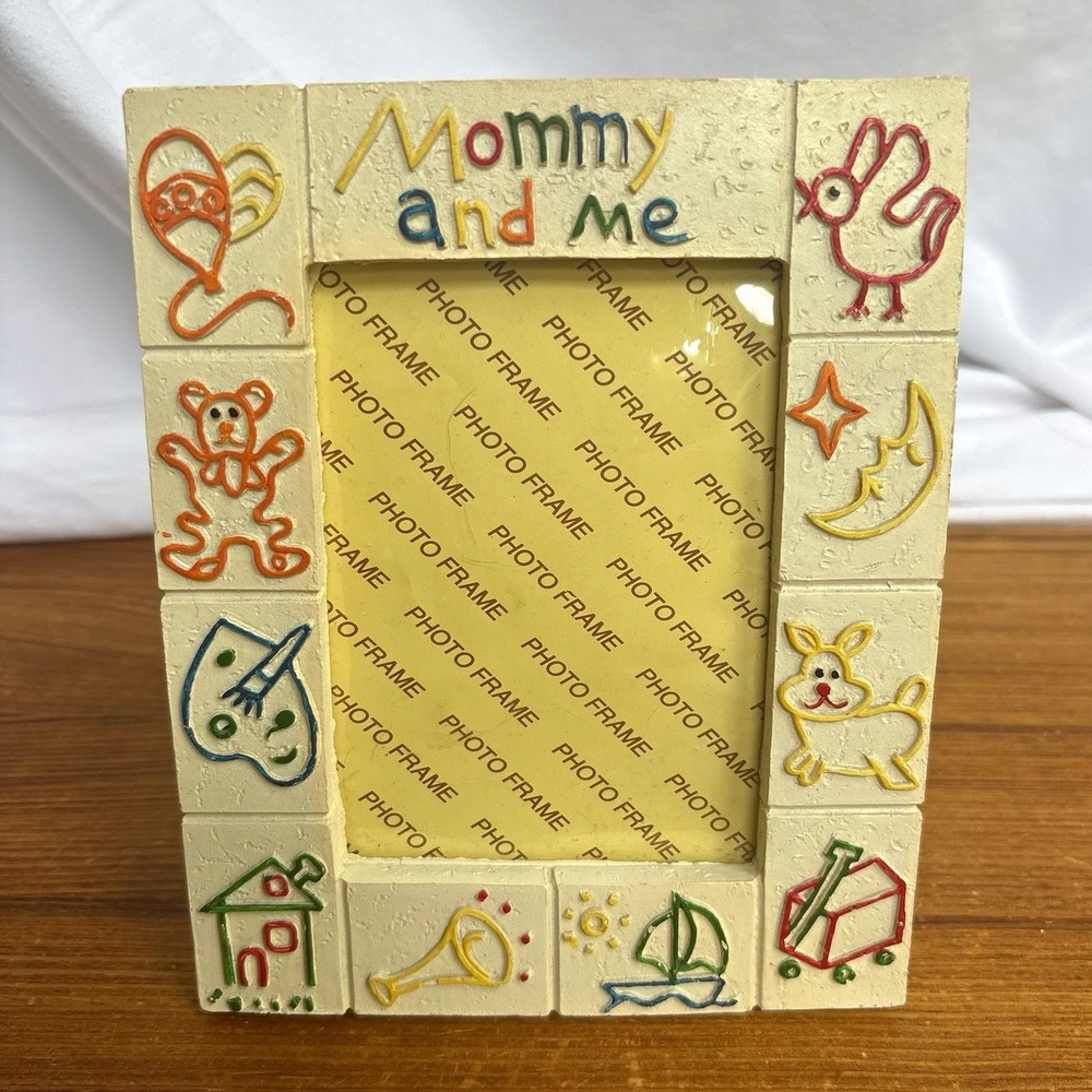 Mommy and Me Photo Frame Handmade Style Nursery Baby Kids Decor 3x5